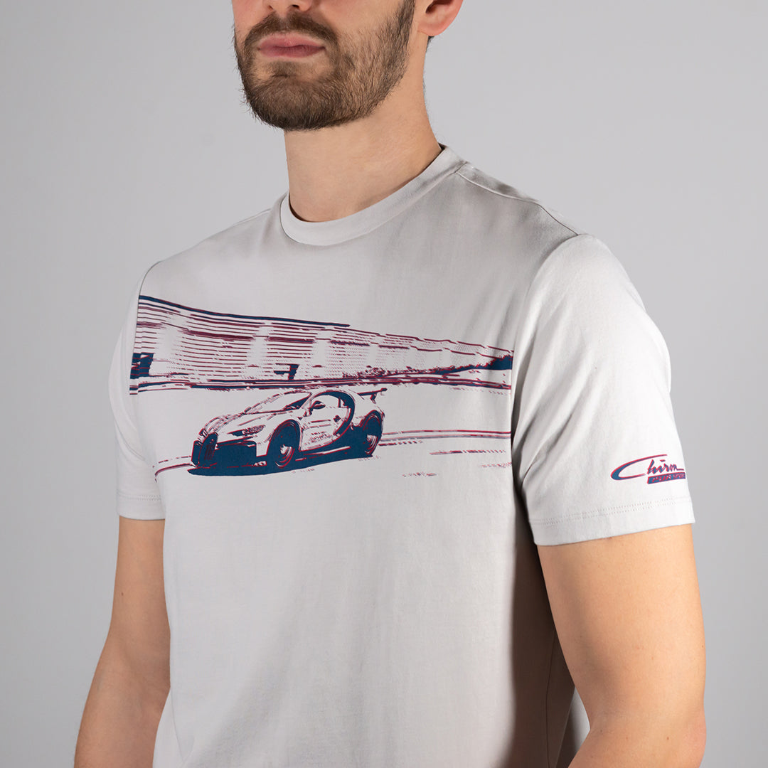 Chiron T-shirt Grey Merchandising Store Official Bugatti Sport – | Bugatti Pur