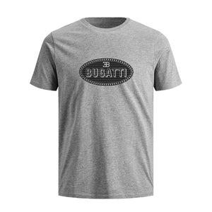 "Bugatti Automobiles" Carbon Macaron T-Shirt Grey