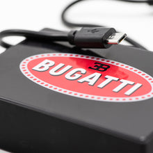 Load image into Gallery viewer, &quot;Bugatti Automobiles&quot; Macaron Power Bank Black