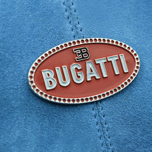 Load image into Gallery viewer, Weekend Race Bag Light Blue Suede and Leather | Bugatti Heritage