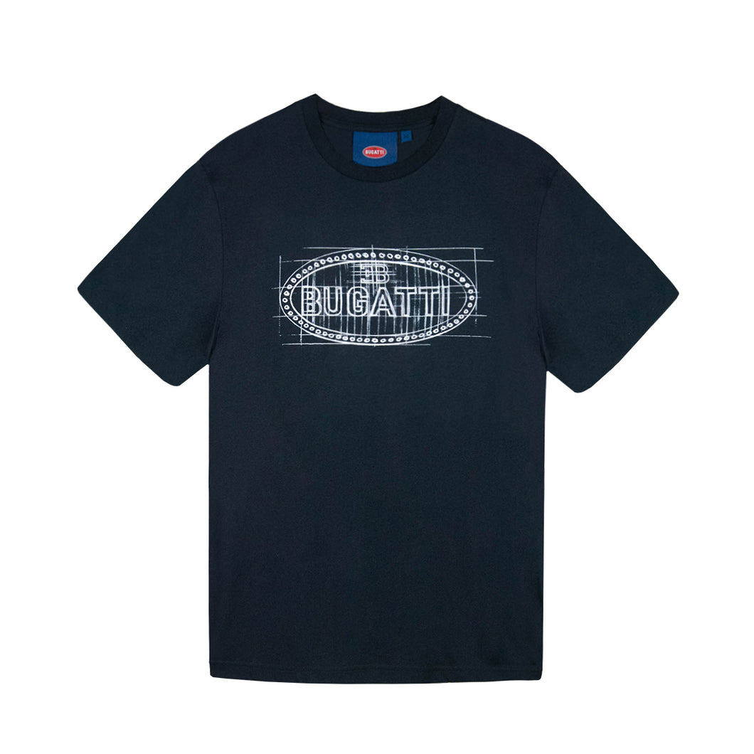 T-shirt Blue Navy Macaron | Bugatti Heritage